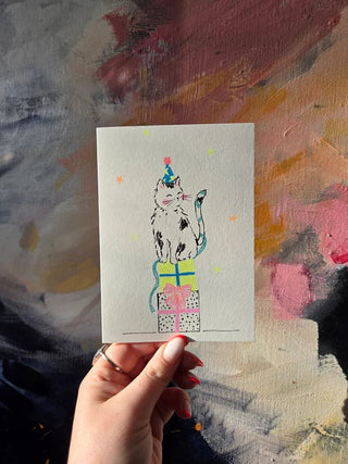 Neon Pop! Feline fabulous 🐈 by Pickled Pom Pom - Shells Cafe | Shells Little Shop