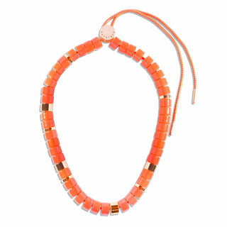 Parabaya Praia Laranja Necklace - Shells Cafe | Shells Little Shop