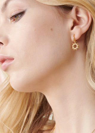 Rachel Jackson - Eternal Sun Mini Hoop Earrings - Shells Cafe | Shells Little Shop