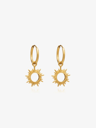 Rachel Jackson - Eternal Sun Mini Hoop Earrings - Shells Cafe | Shells Little Shop