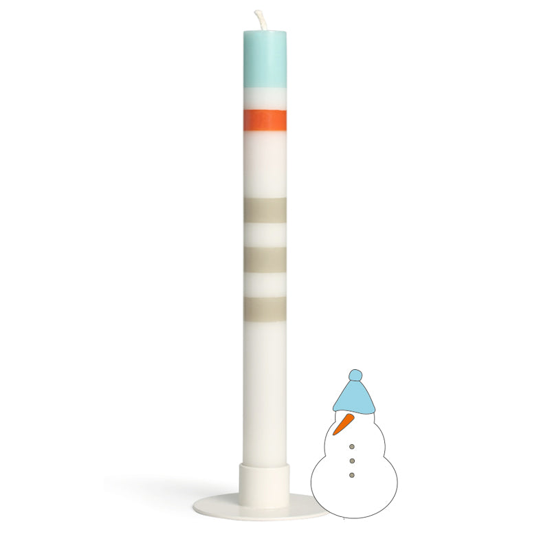 Snowman candle