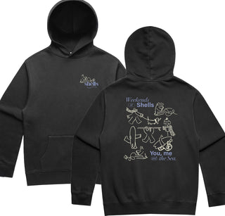 Shells Cafe Hoodie Faded Black - Shells Cafe | Shells Little Shop