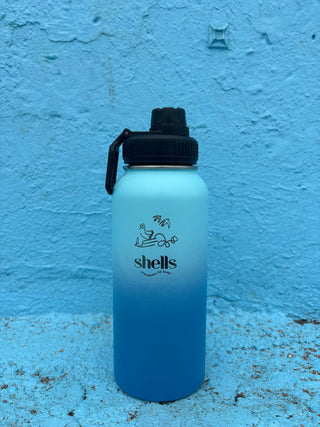 Shells Merch Bottle - Wave - Shells Cafe | Shells Little Shop