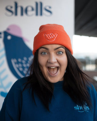 Shells Orange Beanie - Shells Cafe | Shells Little Shop