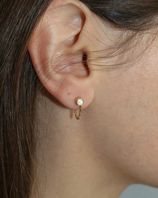 Lines & Current 'Sigrid' Stud Earrings - Gold plated