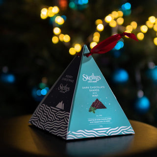 Skeiligs Chocolate Pyramid – Dark Chocolate Shards with Mint - Shells Cafe | Shells Little Shop