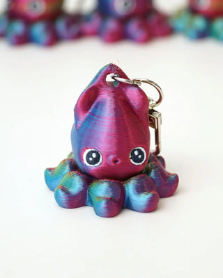 Squid Keychain Fidget Spinner - Shells Cafe | Shells Little Shop