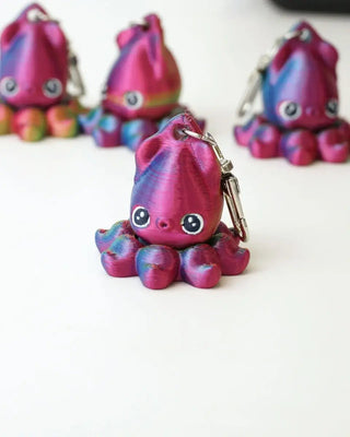 Squid Keychain Fidget Spinner - Shells Cafe | Shells Little Shop