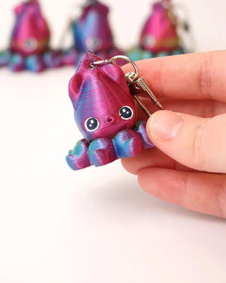 Squid Keychain Fidget Spinner - Shells Cafe | Shells Little Shop