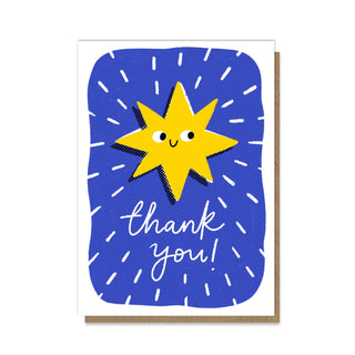 Starlight Card | Thank You Card | Letterpress Card: Celo Bags - Shells Cafe | Shells Little Shop
