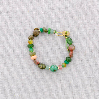 Steel Bracelet with Stone Beads (Child Size): Fucsia - Shells Cafe | Shells Little Shop