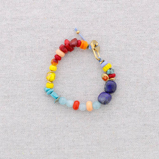 Steel Bracelet with Stone Beads (Child Size): Fucsia - Shells Cafe | Shells Little Shop