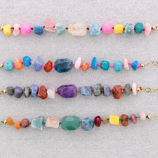 Steel Bracelet with Stone Beads: Combinado 3 - Shells Cafe | Shells Little Shop