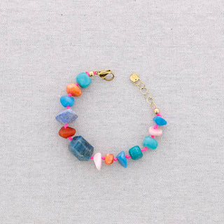 Steel Bracelet with Stone Beads: Combinado 3 - Shells Cafe | Shells Little Shop