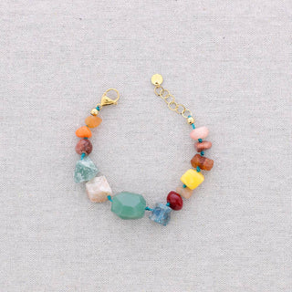 Steel Bracelet with Stone Beads: Combinado 3 - Shells Cafe | Shells Little Shop