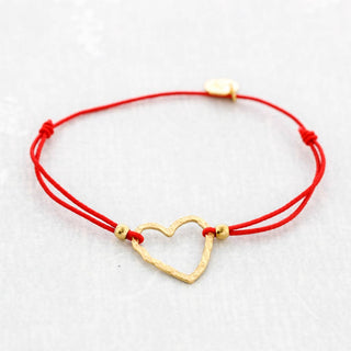 Steel Heart Bracelet: Red - Shells Cafe | Shells Little Shop