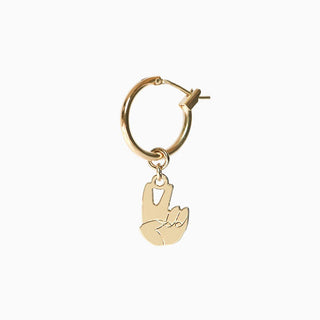 Titlee Peace hoop x Suzy Ultman - Shells Cafe | Shells Little Shop