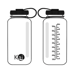 Transparent Kai Lite Bottle - Shells Cafe | Shells Little Shop