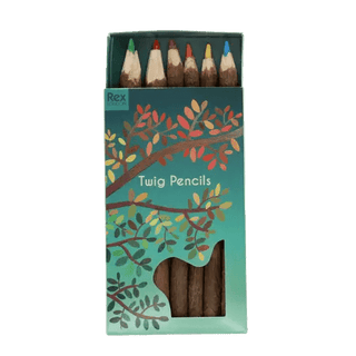 Twig colouring pencils (set of 6) - Shells Cafe | Shells Little Shop