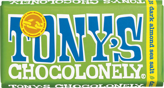 Tonys Chocolonely Vegan Dark Almond Sea Salt 51%