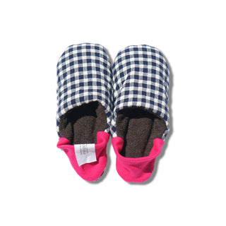 Woolly Gingham Slipper - various Colours - Shells Cafe | Shells Little Shop