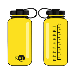 Yellow Kai Lite Bottle - Shells Cafe | Shells Little Shop